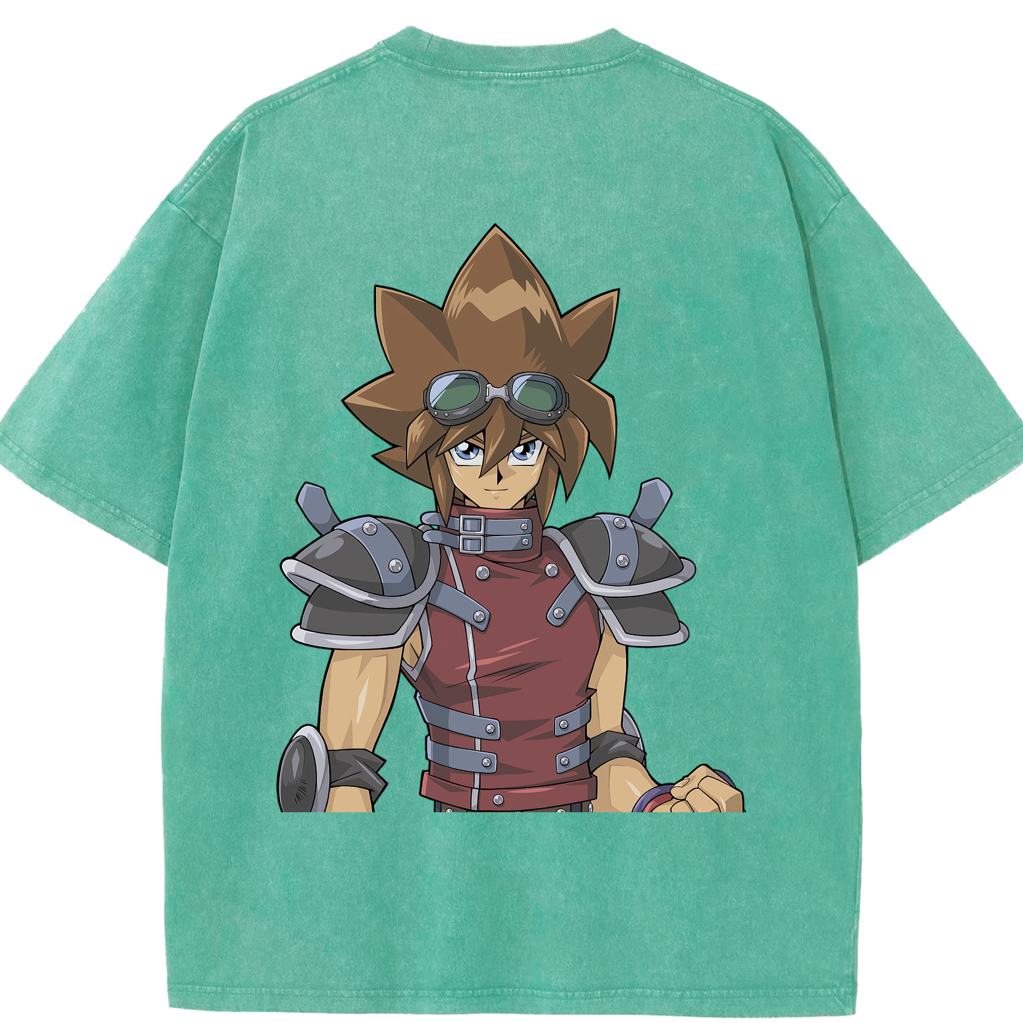 （画像用） 遊☆戯☆王 Yu-Gi-Oh! 綿100% ヴィンテージ風 半袖Tシャツ（背面プリント）